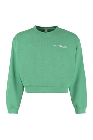 Cotton crew-neck sweatshirt-0